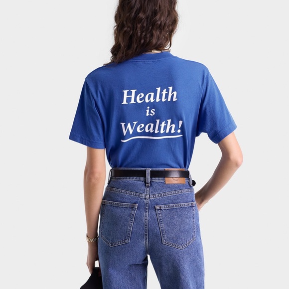 Sporty & Rich Royal Blue Health Tee - Picture 1 of 7